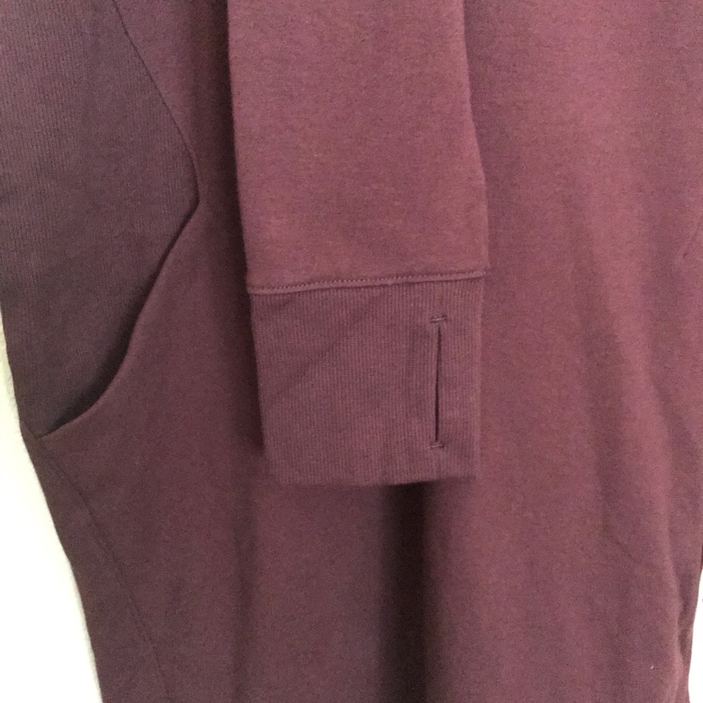 Athleta Triumph Sweatshirt Dress Antique Burgundy - Picture 5 of 10